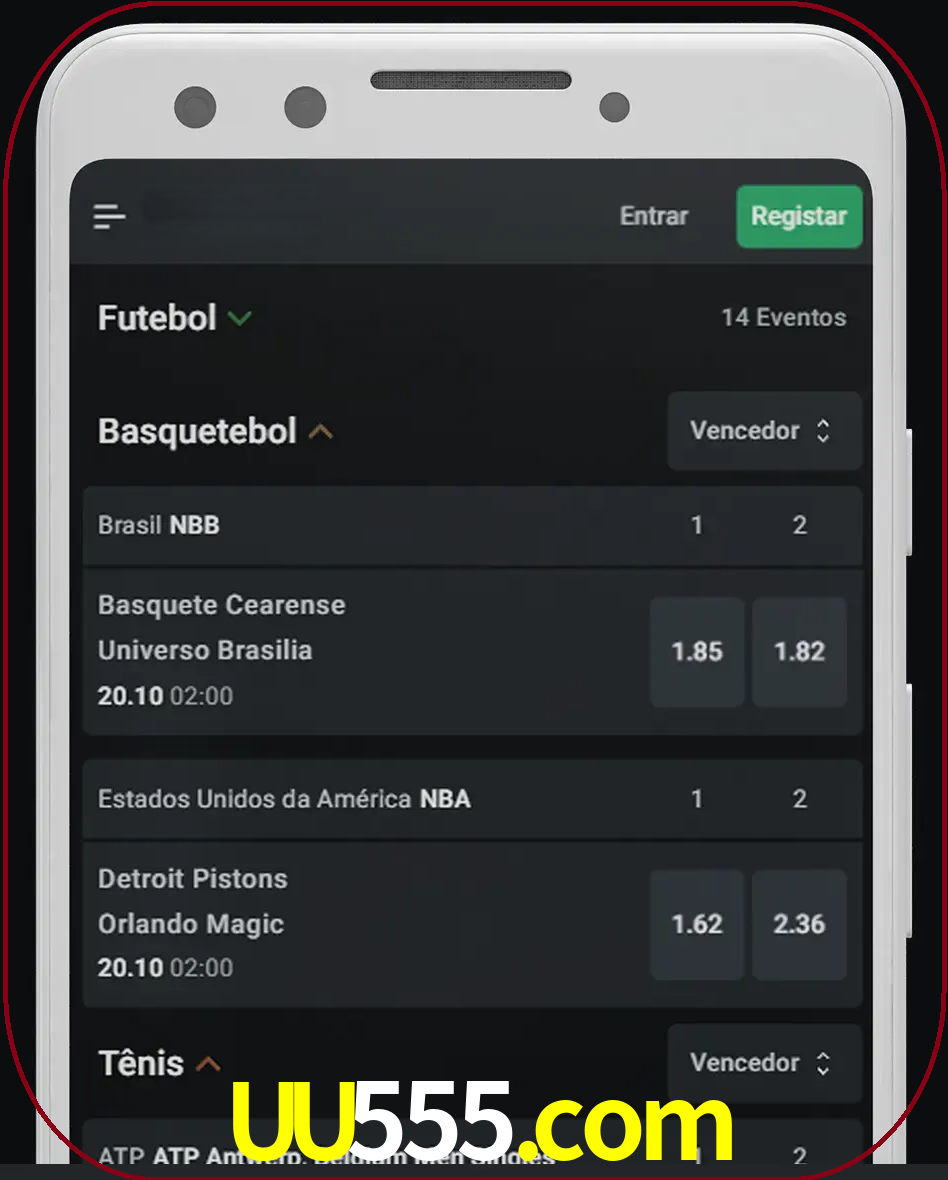 Aposte e assista aos esportes em formato ao vivo.